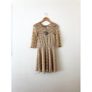 ASOS 3/4 Sleeve Sweetheart Neckline Lace Dress